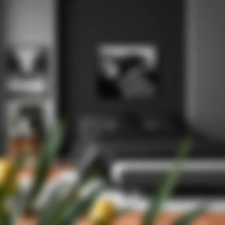Mood board showcasing dark color palettes