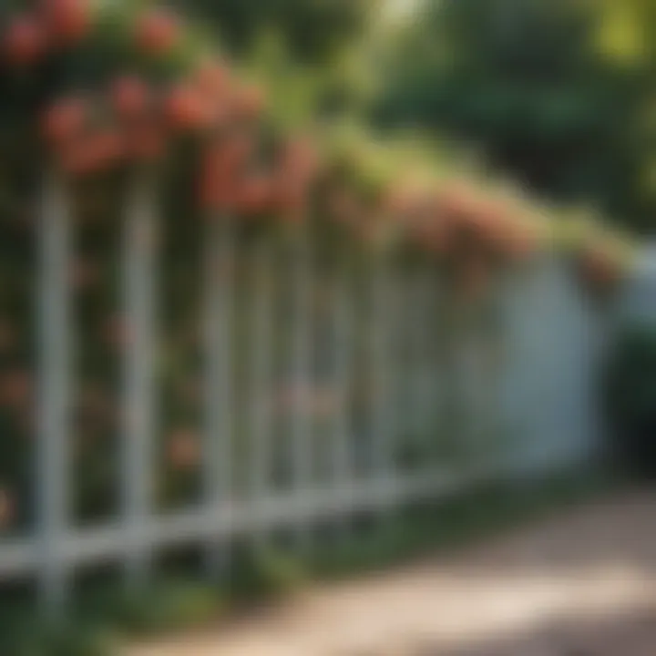 Artificial flower fence used as a backdrop for a special event