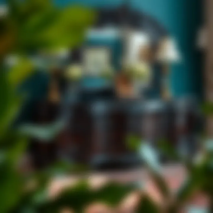 Elegant ebony dresser showcasing intricate craftsmanship