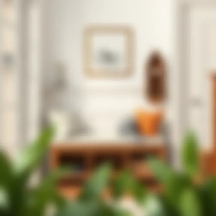 Functional Small Bench with Storage Functional small bench with storage under a doorway