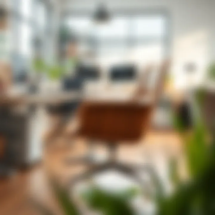 Functional use of the Eames chair in a workspace environment