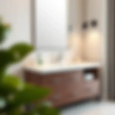 Stylish 24-inch vanity with a quartz surface