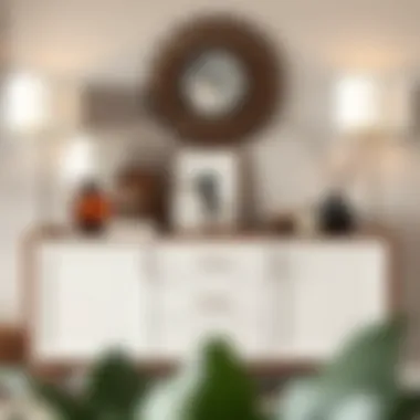 Beautifully styled 55 inch sideboard with decorative elements