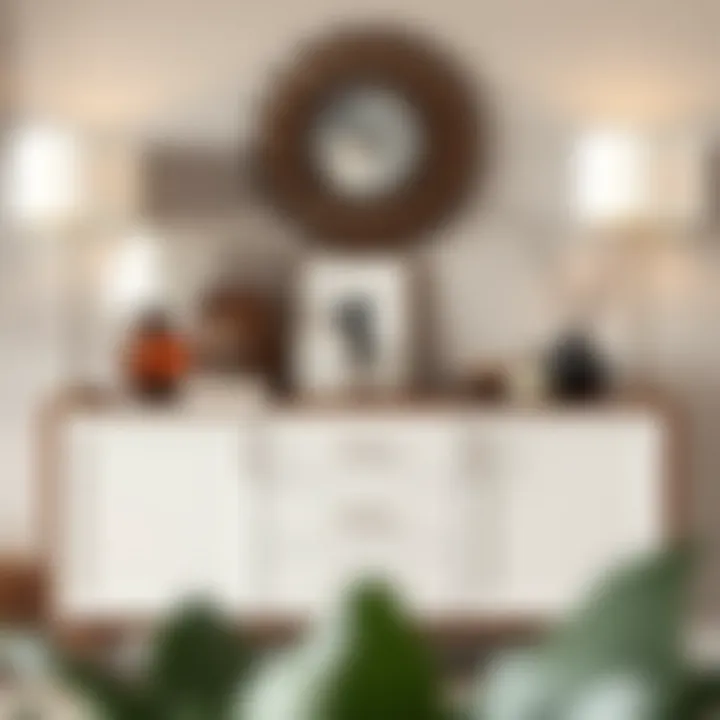 Beautifully styled 55 inch sideboard with decorative elements