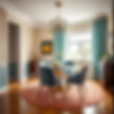 Color coordination in dining room design