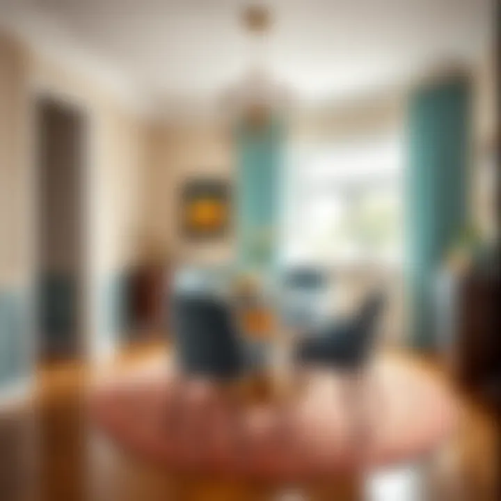 Color coordination in dining room design