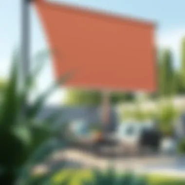 Installing Rollup Shades in Outdoor Spaces Installation of rollup shades in a garden