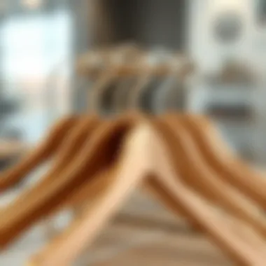 Sleek Design of Metal Coat Hangers Elegant arrangement of metal coat hangers showcasing their sleek design.