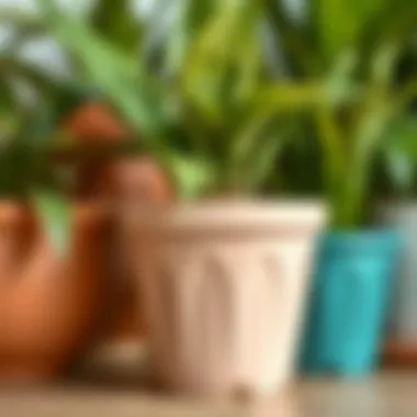 A close-up of high-quality yet budget-friendly plant pots