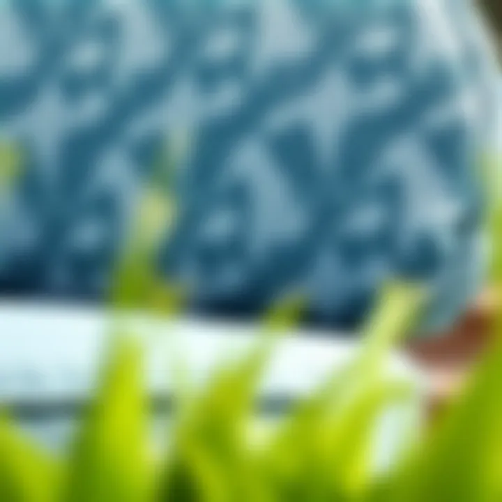 High-Quality Fabrics for Durability Close-up of high-quality fabric used in outdoor chair cushions
