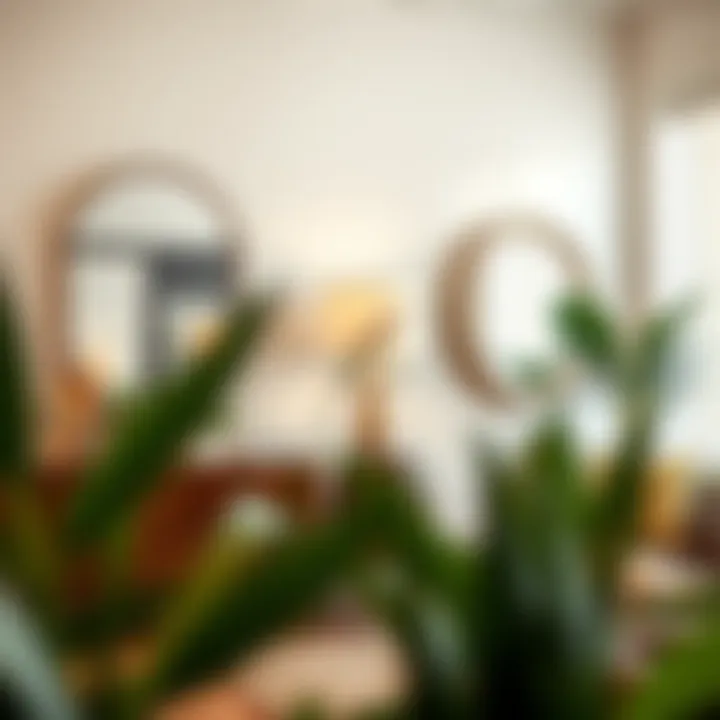 A well-designed interior showcasing mirror placement