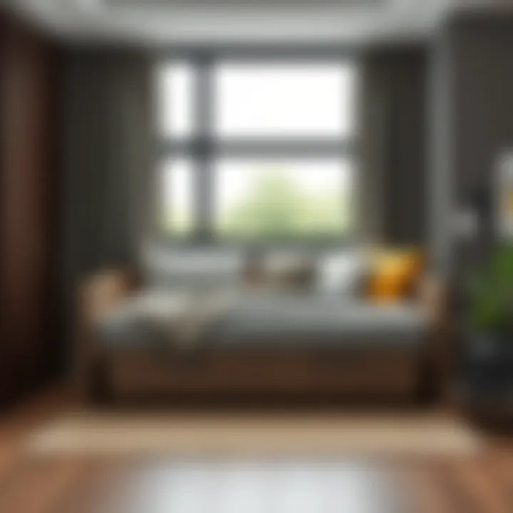 A contemporary daybed with built-in storage, showcasing smart design for efficient space use.