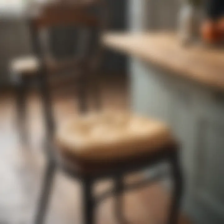 Elegant kitchen chair pads enhancing the dining experience
