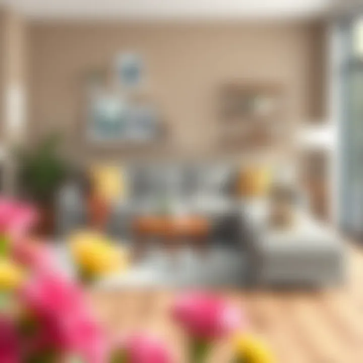 Layout arrangement of a modular sectional for small spaces