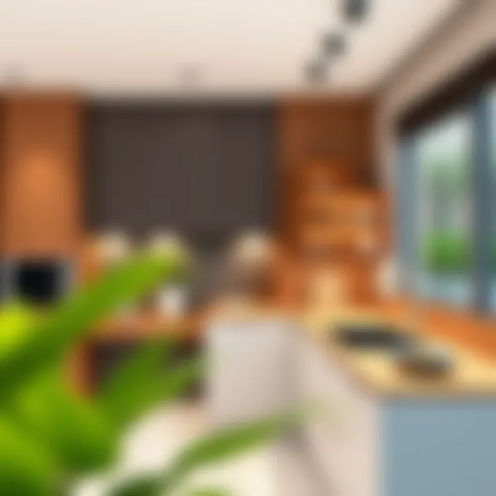 Innovative storage solutions integrated in a modern kitchen setting