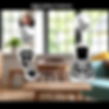 A close-up view of safety features on a high chair, emphasizing its secure design.