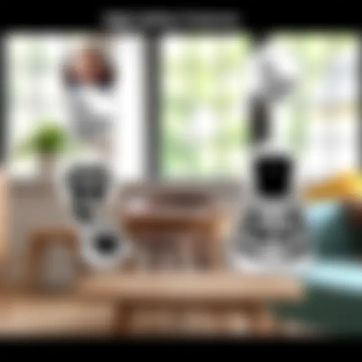 A close-up view of safety features on a high chair, emphasizing its secure design.