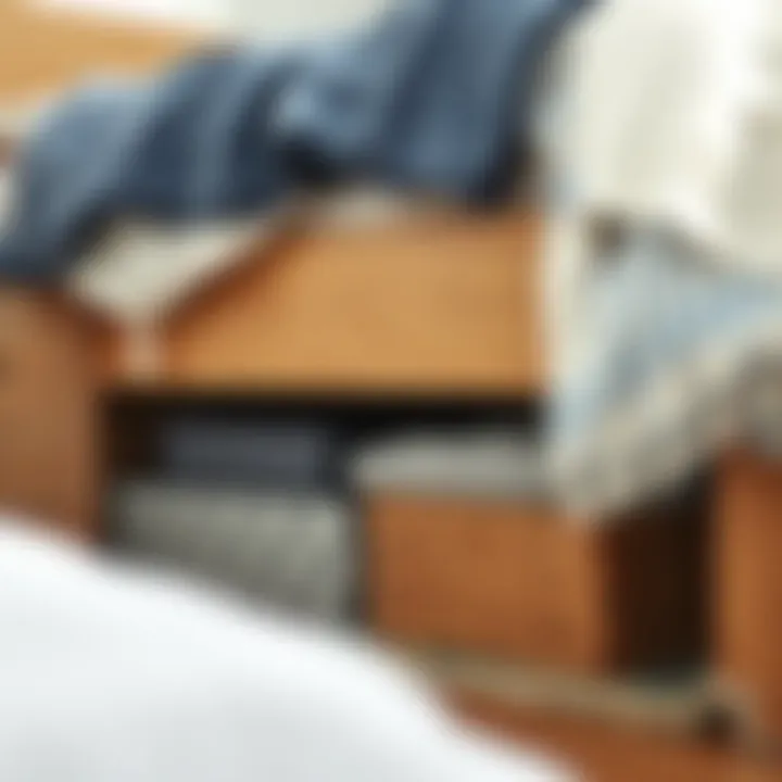 Creative under-bed storage options with decorative boxes