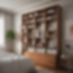 Stylish bedroom cubbies enhancing organization