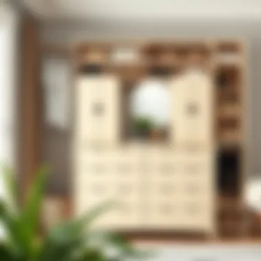 Functional dresser designs for efficient space utilization