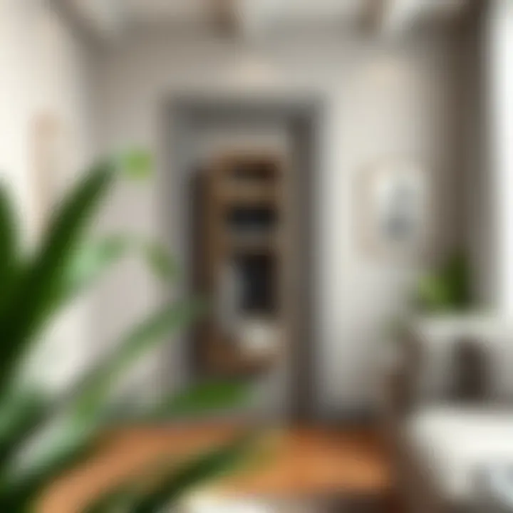 Installation of door hanging storage in a modern home environment