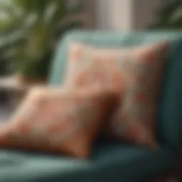 Luxurious patio cushion covers in various colors