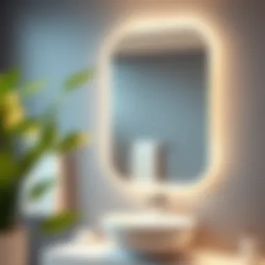 Innovative plug-in bathroom mirror with adjustable features