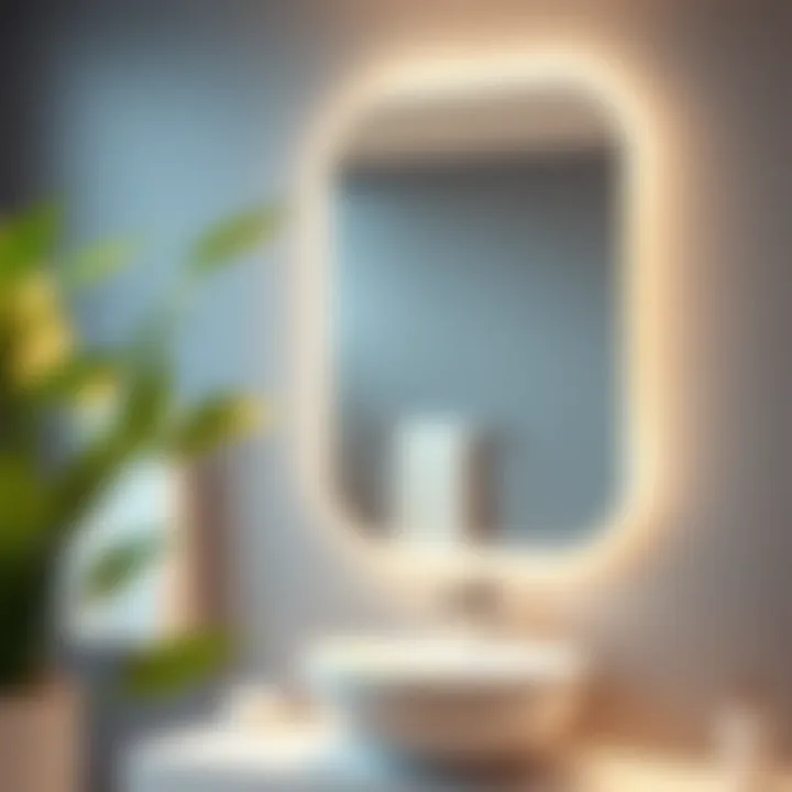 Innovative plug-in bathroom mirror with adjustable features