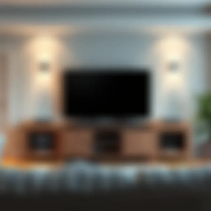 Functional entertainment center with cable management features
