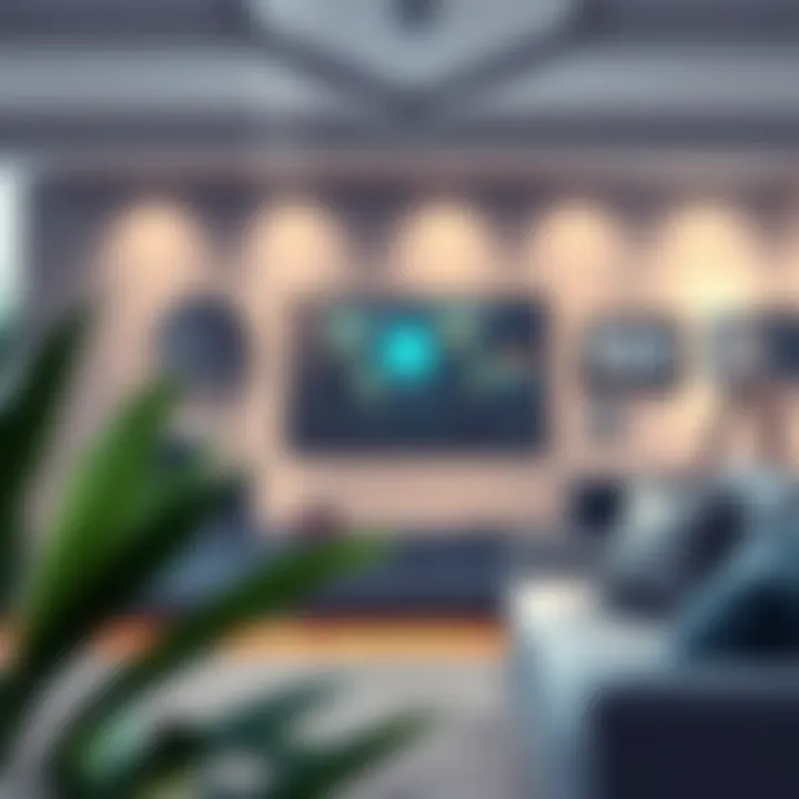 Smart home dashboard showcasing integrated wireless switches