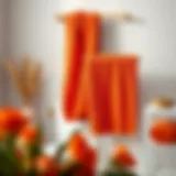 The Aesthetic and Functional Appeal of Red Orange Bath Towels Introduction