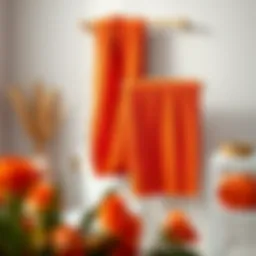 The Aesthetic and Functional Appeal of Red Orange Bath Towels Introduction