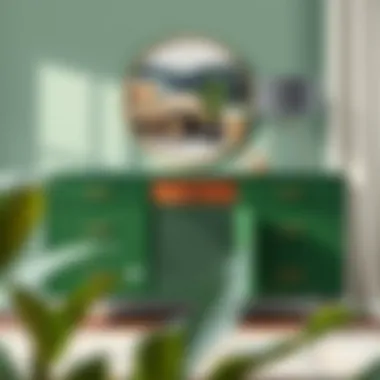 Notable The Allure of Hunter Green Dressers in Modern Interiors