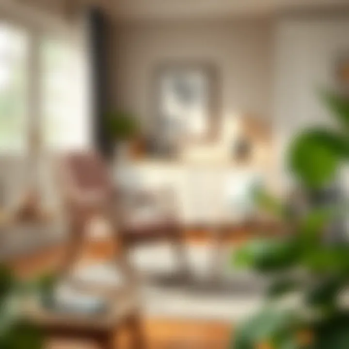 Elegant two-piece rocking chair cushion set in a cozy living room