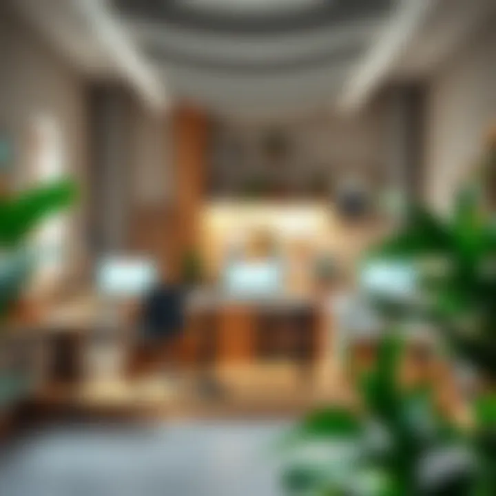 Variety of drawing desks in a creative workspace