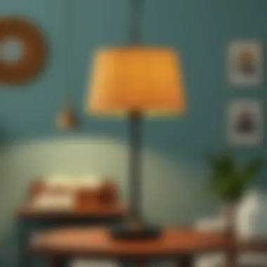 Creative DIY lampshade showcasing personalized decor