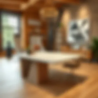 Innovative materials used in three-sided desk construction