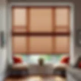 Elegant cellar window blinds enhancing natural light