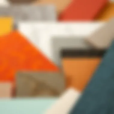 An array of Formica sheets in different colors and patterns