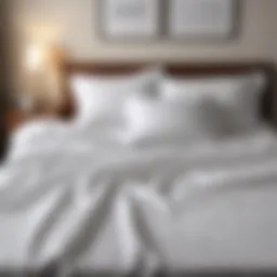 Dimensions of full-size bed sheets displayed on a measuring tape