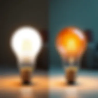 Comparative analysis of light quality emitted by G40 bulbs versus traditional bulbs