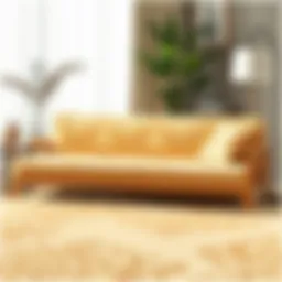 Luxurious soft futon cover showcasing intricate patterns