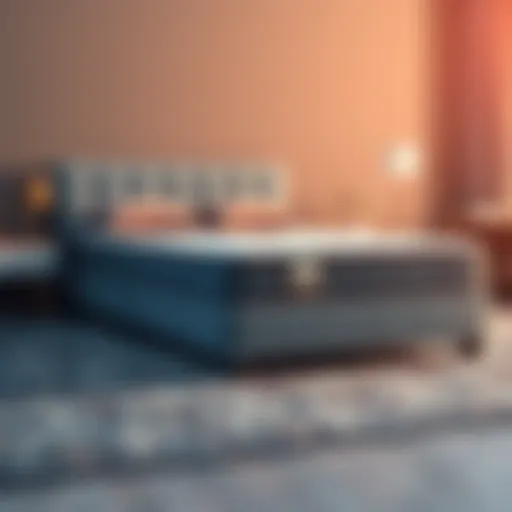 The Versatile Design of a Foldable Box Spring Elegant foldable box spring showcasing its versatile design